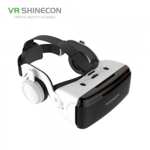 3D очки виртуальной реальности VR Shinecon + наушниками Белый SC-G06E