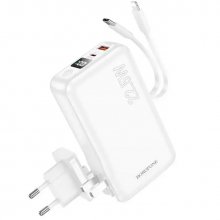 Powerbank BOROFONE BJ39 10000 mAh Type-C із швидкою зарядкою та кабелями 22.5W Білий G-9919 Powerbank BOROFONE BJ39 10000 mAh Type-C із швидкою зарядкою та кабелями 22.5W Білий G-9919