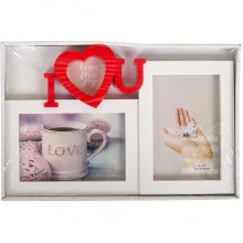 Фоторамка-колаж COLOR-IT на 2 фотографії біла 30х19,5см C-8302F 